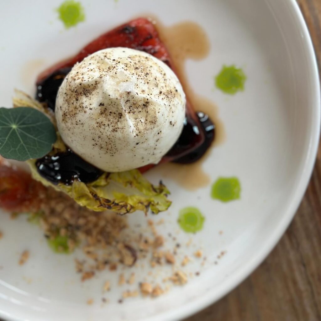 Gerecht met burrata